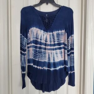 American Eagle Outfitters Soft Sexy Tie Dye V Neck Long Sleeve Top XS